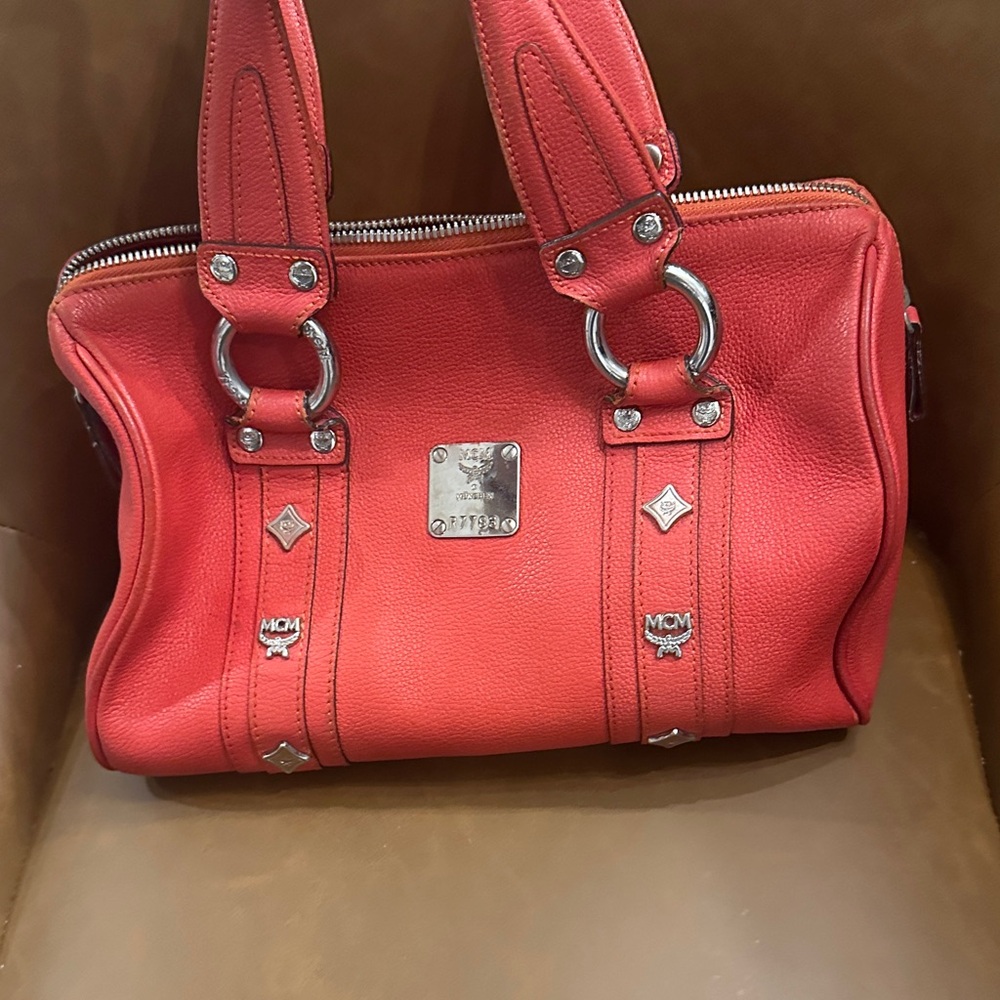 MCM Red Shoulder Bag